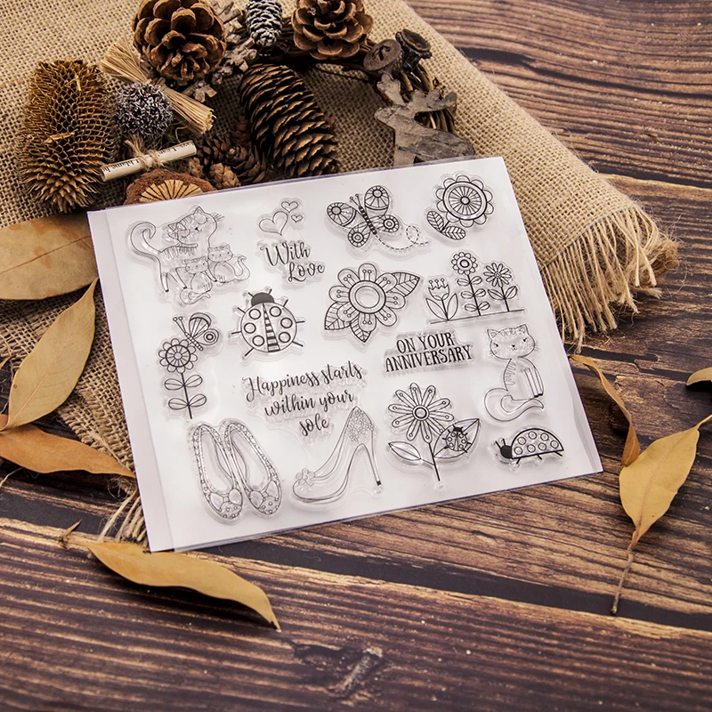 

ZFPARTY With Love Transparent Clear Silicone Stamp/Seal for DIY scrapbooking/photo album Decorative card making