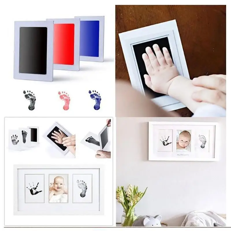 

New Infant Hand Foot Print Pad Newborn Baby Handprint Footprint Pad Safe Clean Non-Toxic DIY Touch Ink Pad Photo Infant Gifts B2