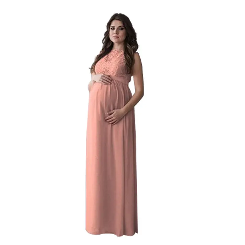 Pregnancy Dress Evening Wedding Maternity Clothes Photography Dress Stretchy Lace Elegant Pretty Vestido Pregnancy Gown Dress