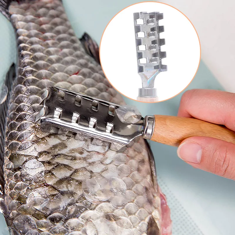 Рыба терка как выглядит Fish Skin Brush Scraping Fishing Scale Brush Graters Kitchen Tools Fast Remove F