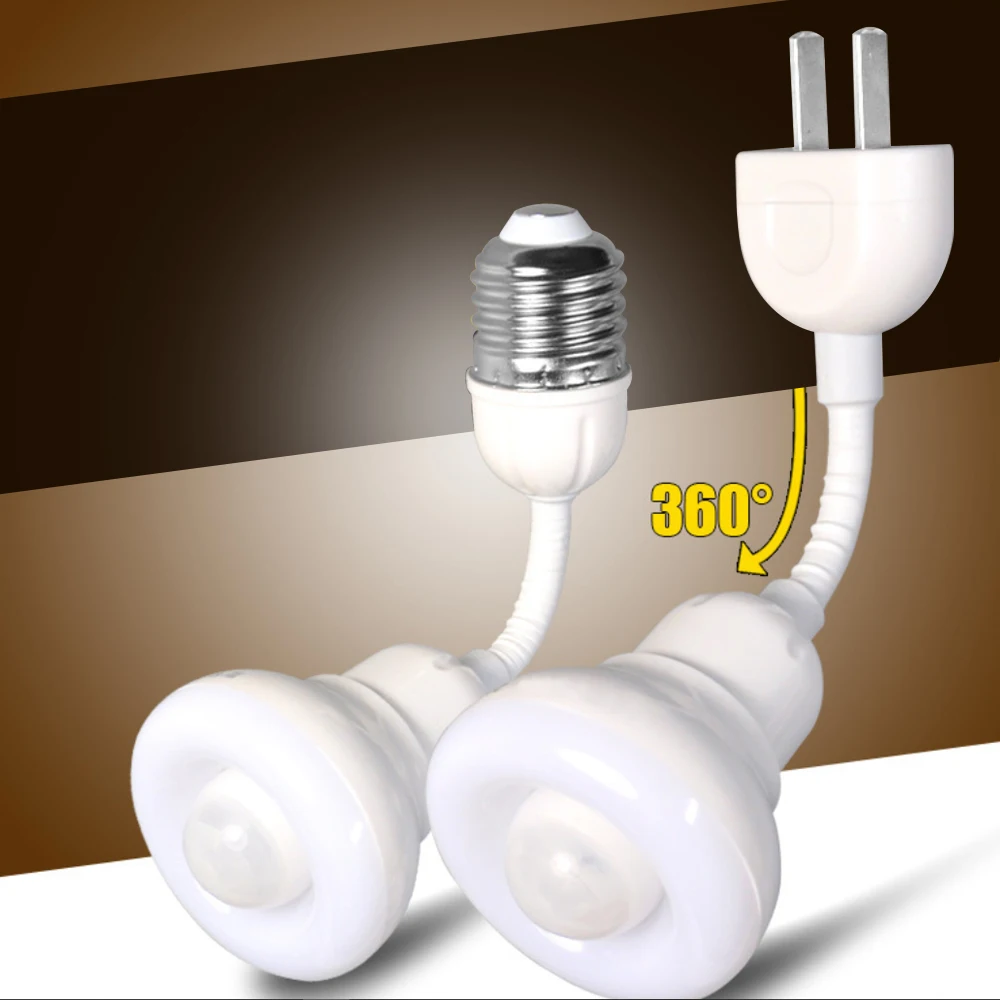 AC220V 3.3W E27 US Plug LED PIR Infrared Detector Motion Sensor Light LED Night Lamp Energy Saving Lamps 360 Degree Rotation
AC220V 3.3W E27 US Plug LED PIR Infrared Detector Motion Sensor Light LED Night Lamp Energy Saving Lamps 360 Degree Rotation
