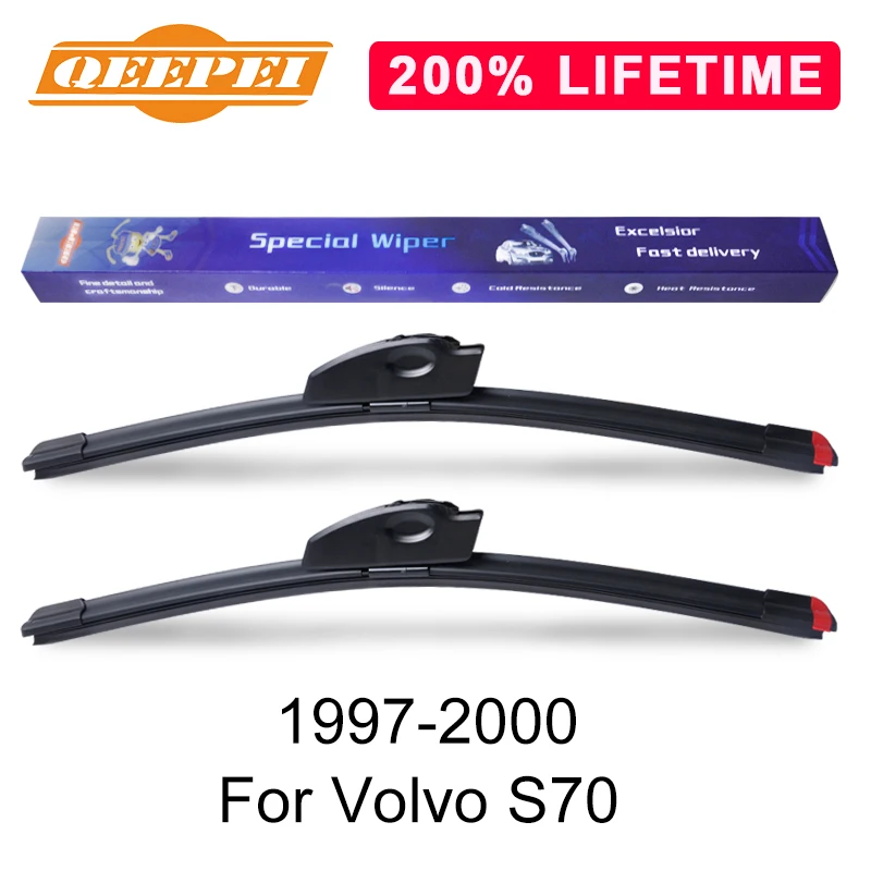 QEEPEI заменить стеклоочистителя для Volvo S70 1997-2000 силиконовой резины Дворники для лобового стекла авто аксессуары