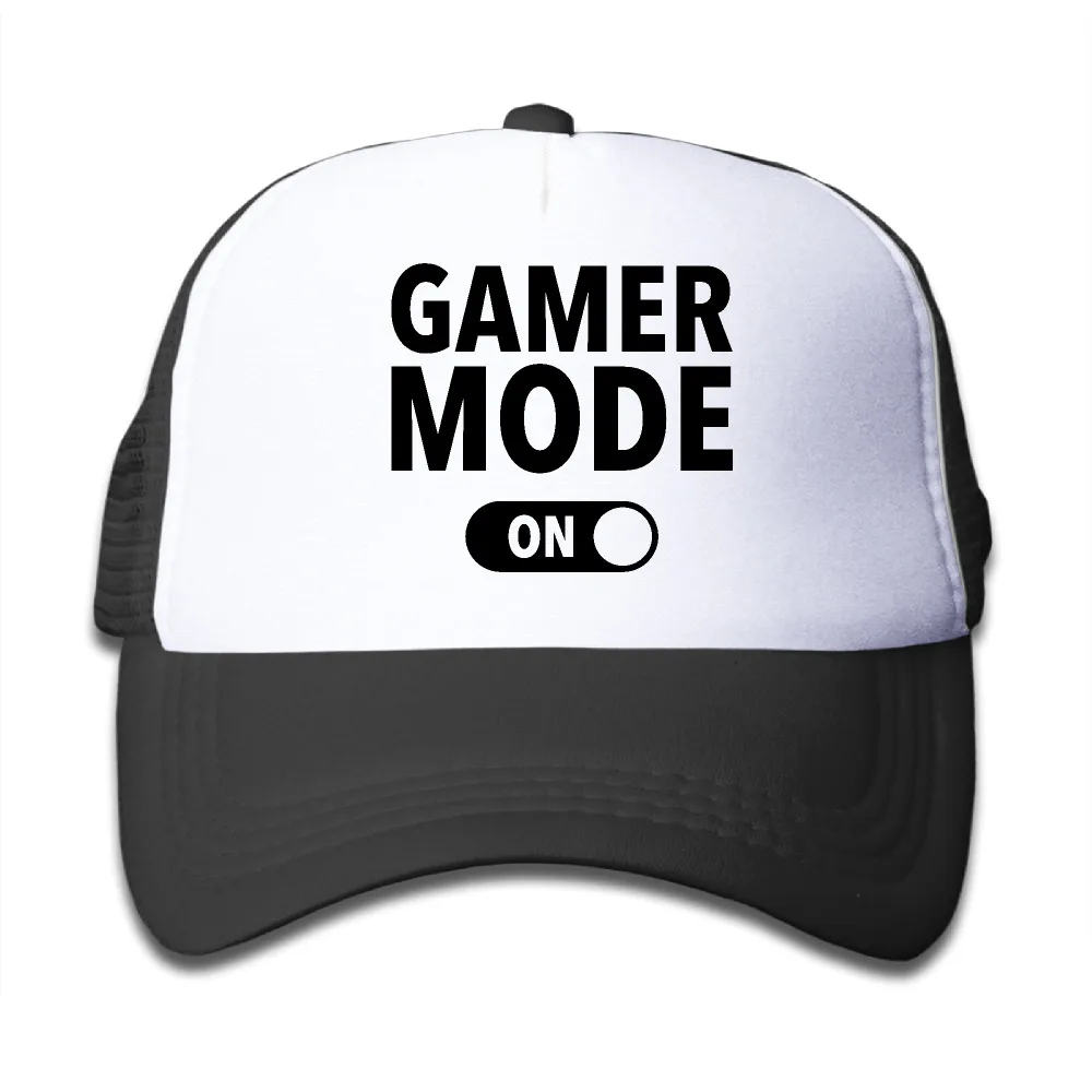Girls Boys Gamer Mode Trucker Hats Mesh Hat Baseball Cap Tumblr