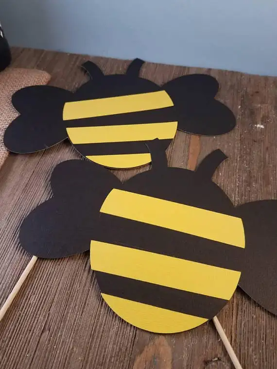 Bee Theme Party Table Decoration Table Centerpiece Kids Birthday Party Supplies Decoration Bee Baby Shower Bee Bridal Shower