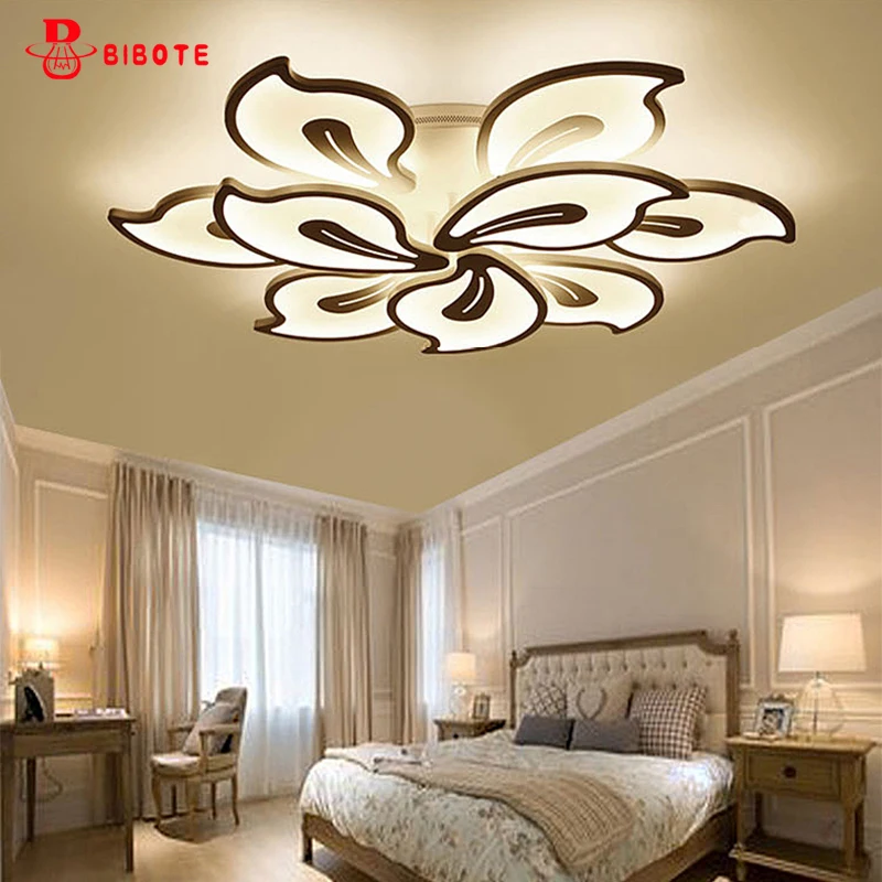 

modern led acrylic chandelier remote control chandeliers ceiling lustre para sala living room kronleuchter bed room avize nordic