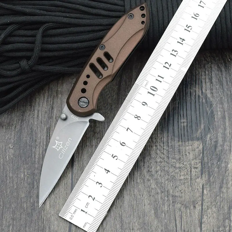 Survival Knife FOX Pocket Folding 5CR13MOV Steel Blade Knifes Steel