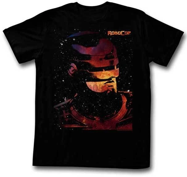 Футболка для взрослых с героями мультфильмов Robocop Science Fiction | Мужская одежда