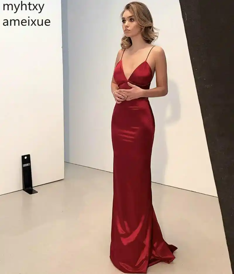 vestido vermelho cetim de seda