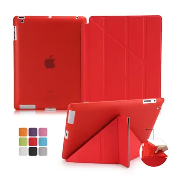 

case for apple Ipad4 protective sleeve of ultrathin for ipad2 3 protective sleeve with dormancy leather cover case protection