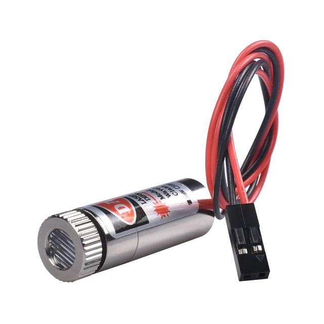 Best Offers 10pcs For Ciclop Scanner 3D Printer 12mm 5mw red line laser module MXD1230 point spot size adjustable laser emission head 3D0266