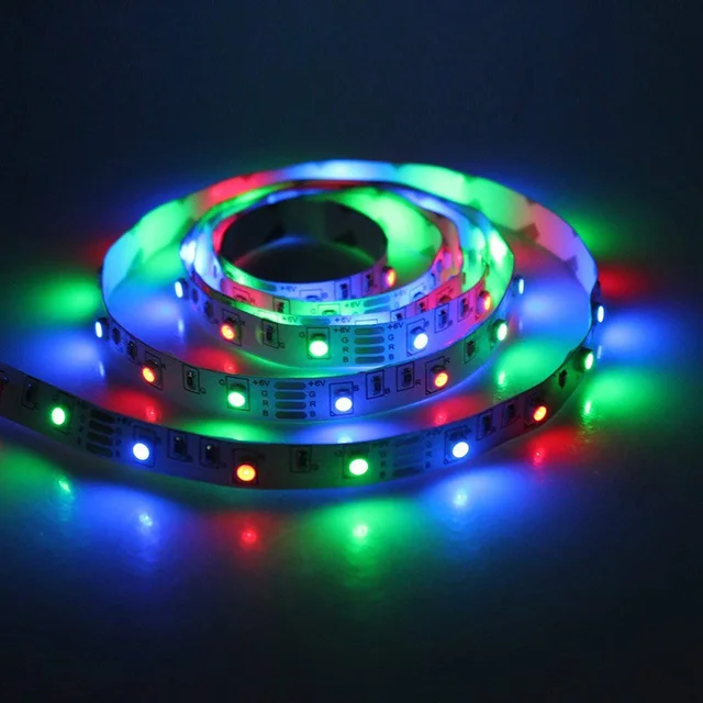 TV LED Strip light USB Powered DC 5V/6V 2835 RGB/White/Warm White Tape RGB LED Lamp 1M 2M 3M 4M 5M TV Background Lighting
