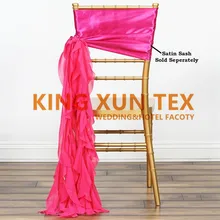 30 см Ширина атласная лента для стула с wickle шифоновый бант для Chiavari стул украшения