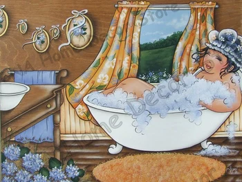 

Bathing Lady 5D Diy Diamond Embroidery Painting full Mosaic Drill Resin Rhinestone 3D Cross Stitch Kits cartoon Craft Decoration