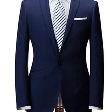 Новое поступление Пользовательские Slim Fit темно-синие шерсть два Пуговицы Нотч Двойной Vent 3 шт. изготовление под заказ синий костюмы(куртка+ Штаны+ жилет
