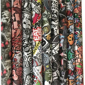 

Graffiti Sticker Bomb Vinyl Car Wrap Graffiti Stickerbomb Sheets PVC JDM Racing Car Laptop Motorbike Vinyl Decal