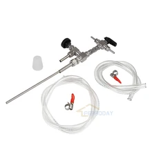 304 стойка из нержавеющей стали давления для пивных бутылок, наполнитель поставляется с линией/силиконовой вилкой/хомутами шланга для домашнего пивоварения