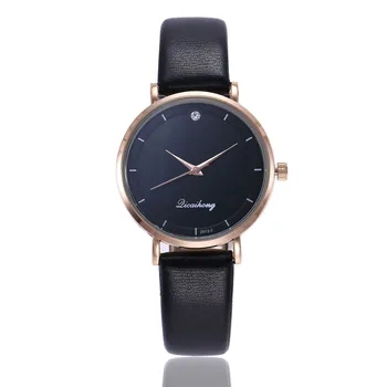 

Top Brand Crystal Watch Women Luxury Brand Rose Gold Leather Dress Wrist Watches Woman Ladies Quartz Watch Clock Drop Shipping