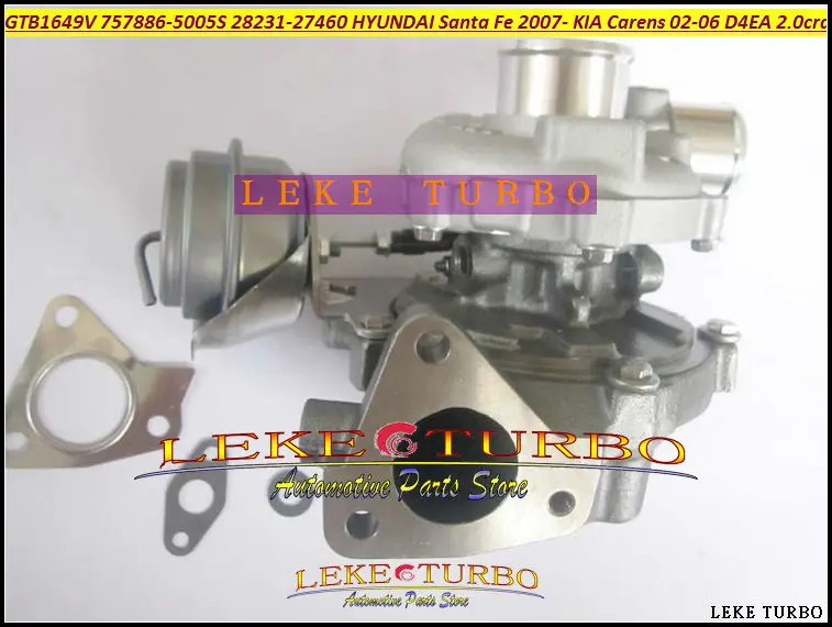 GTB1649V 757886 757886-5005S 757886-0005 28231-27460 Turbo Turbocharger For HYUNDAI Santa Fe KIA Carens 2002- D4EA D4ED D4EF 2.0L (4)