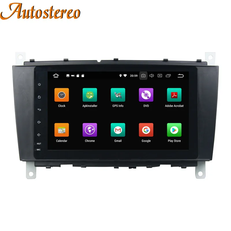 Perfect DSP Autostereo Android 9 Car DVD Player GPS navigation For Mercedes Benz C-Class W203 CLC G Class headunit multimedia player 64G 7