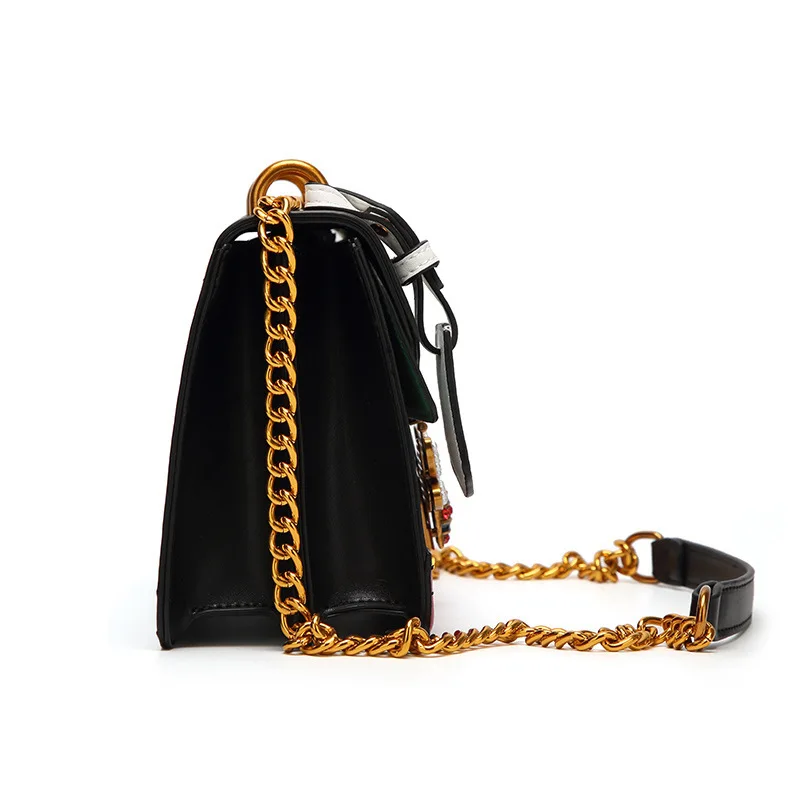  Bee Diamond Women Color splicing Little Bee Bag Fashion Zipper Designer Handbag Casual Shoulder Mes - 32859490124