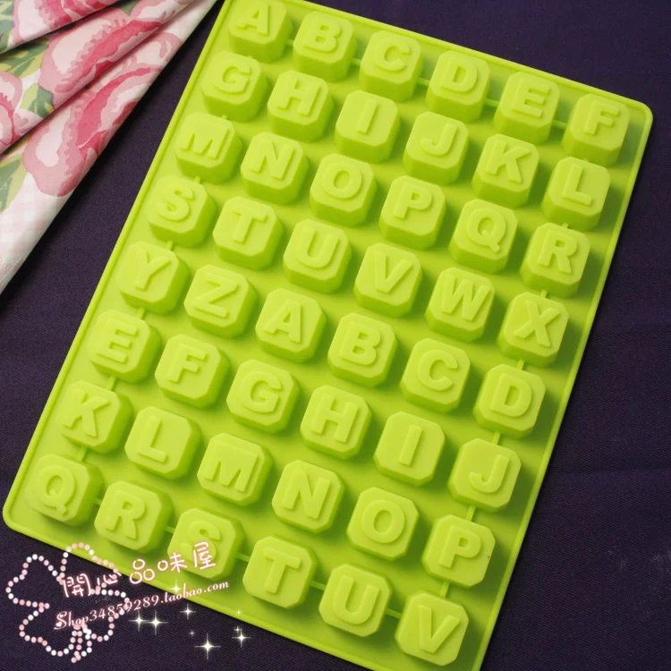 Diy baking mould 26 letter silica gel pudding mold cake mould chocolate