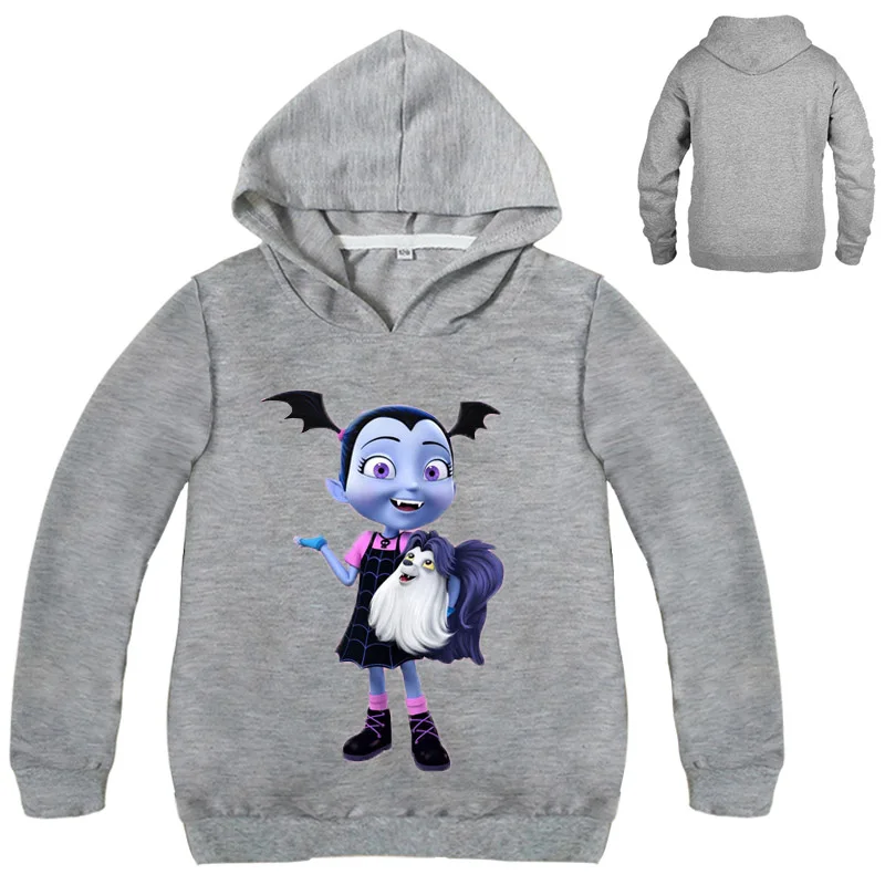 

2019 Spring Long Sleeve Hoodies Vampirina Top Tees Kids Girls T-shirts Children Outwear Sweatshirts Children Clothes