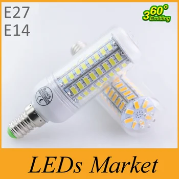 

CREE LED Bulb E27 E14 220V SMD 5730 LED Lamp 24 36 48 56 69 72leds LED Corn Bulb light Chandelier AC220V