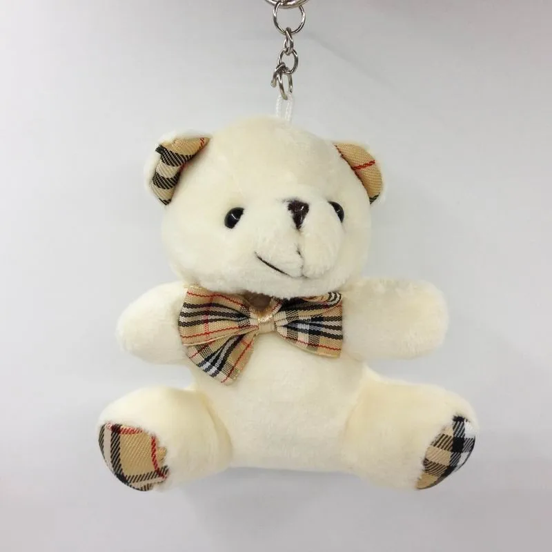 Grid+scarf teddy bear 2