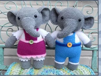 

crochet toys elephant model number b05137