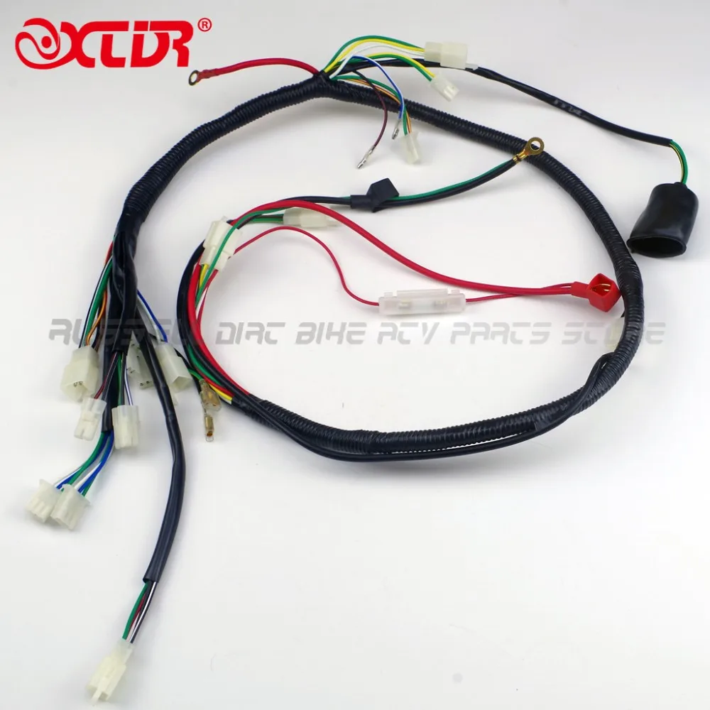 Kawat Wiring Harness Loom untuk GY6 125cc 150cc Mesin Quad Bike ATV