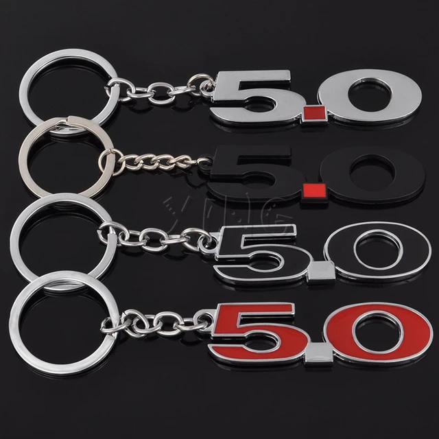 Car Keychain 5.0 Logo Badge Key Ring Key Holder Keyring for Ford Mustang  GT500 Cobra Land Rover Cobra Focus SUV Auto Car Styling - AliExpress