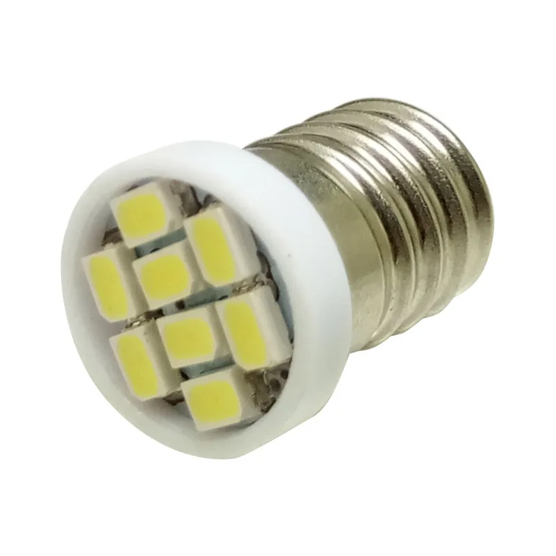 4 шт./лот E10 EY10 3020SMD 8 LED белый свет миниатюрный Винт лампа для DIY LIONEL DC 12 В
