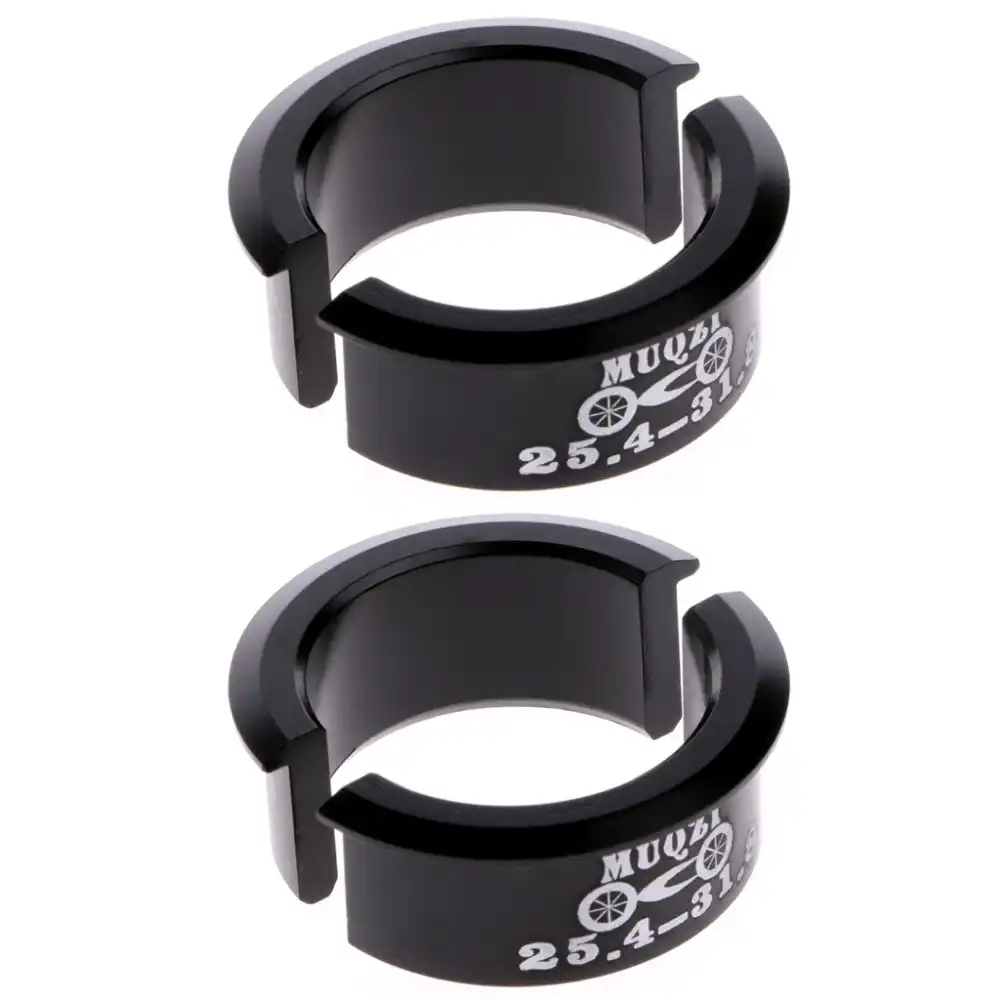 1Pair Bicycle Bike Handlebar Bar Shim Spacer Stem Reducer 25.4mm To 31.8mm Red S