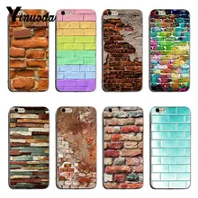 Yinuoda colorida textura de pared azulejos de alta calidad accesorios clásicos para teléfono funda para iPhone 8 8 plus 7 plus 6 6 sPlus XSMax X XS X XR