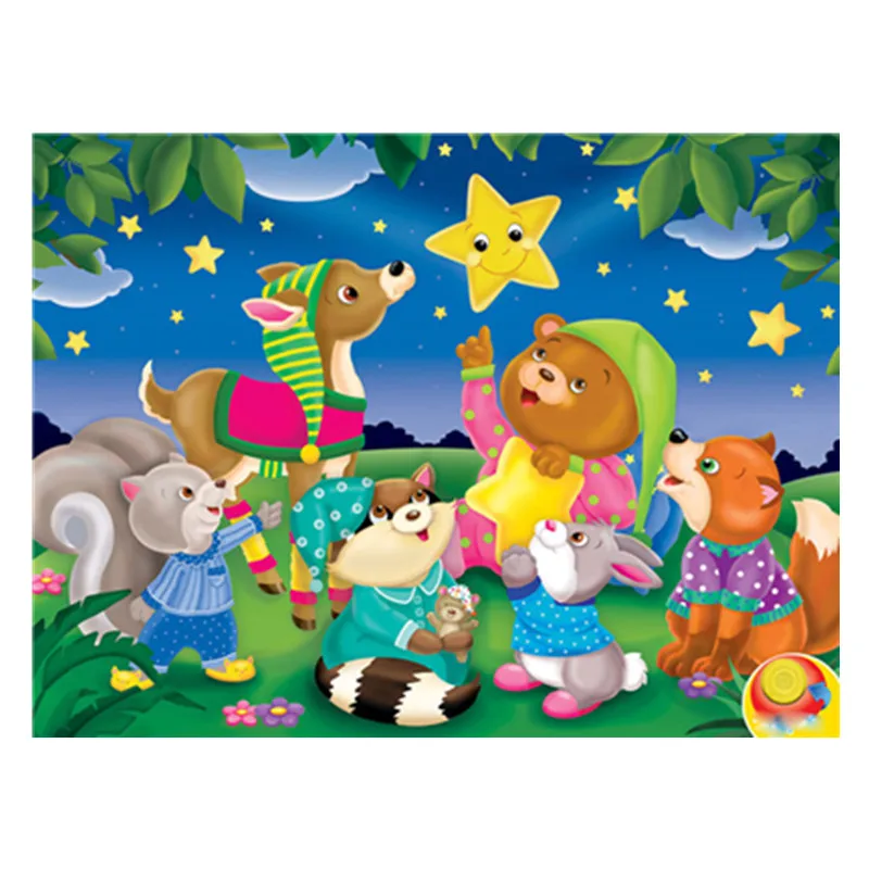 

5D diy diamond embroidery mosaic pattern cartoon home decoration cross stitch round diamond painting sticker set