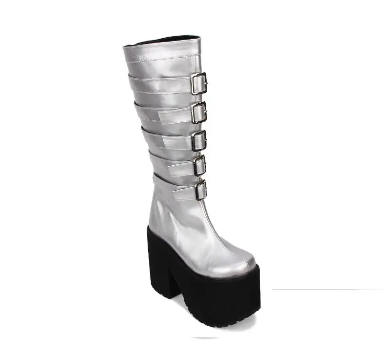 Femmes Pompes Inside Punk Cm Robe Bottes Boucles 47 Légales Princesse Angéliques Fille Inside Hauts 33 pu 15 Mori Dame Mentions Fleeces Talons Lolita Femme Chaussures Moto q4ZYI