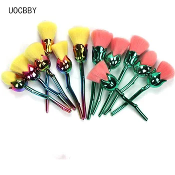 

UOCBBY Rose Shape Gold Unicorn Makeup Brushes Foundation Powder Make Up Brushes Set Beauty Blush Brush Pincel Maquiagem 6pcs/set