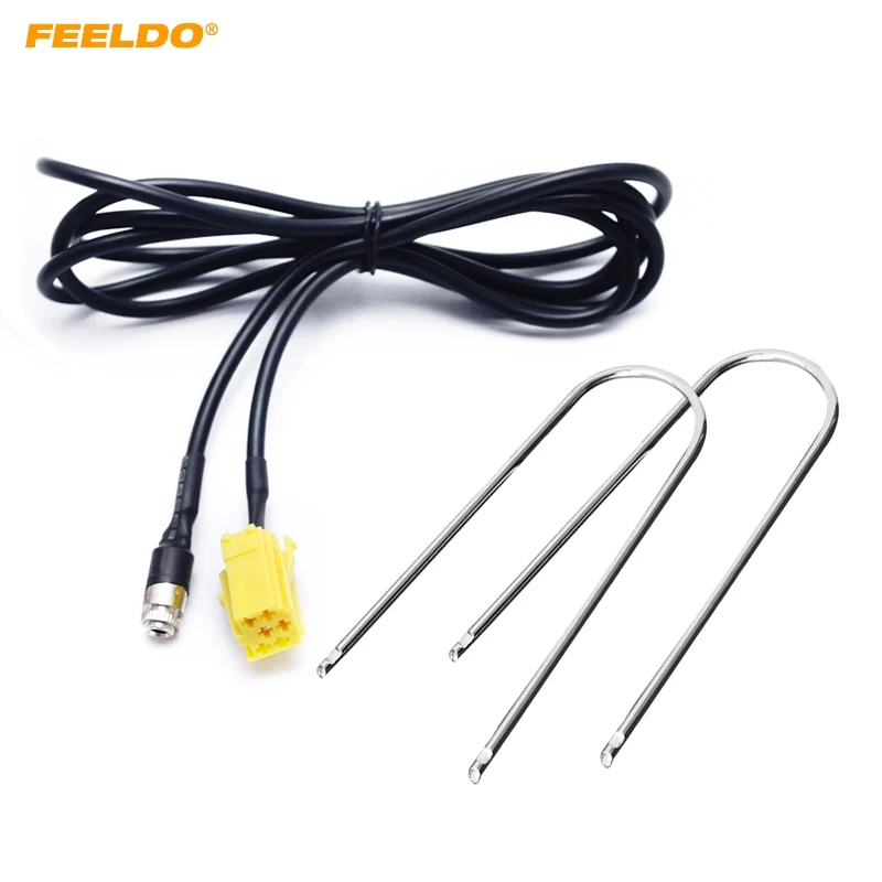 Feeldo Auto Iso 6Pin A 3.5Mm Cavo Audio Stereo Aux Cavo Adattatore Per Fiat Grande Punto Martinetti Alfa 159 Con 2 Pz Strumenti Chiave # Hq5734