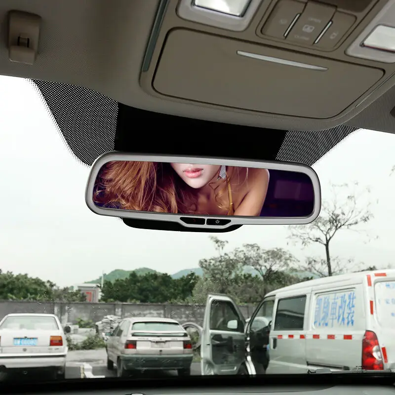 

For Geely Atlas 2016 2017 2018 ABS Plastic Chrome Accessories Car Front Interior View Mirror Frame Panel Cover Trim Car Styling