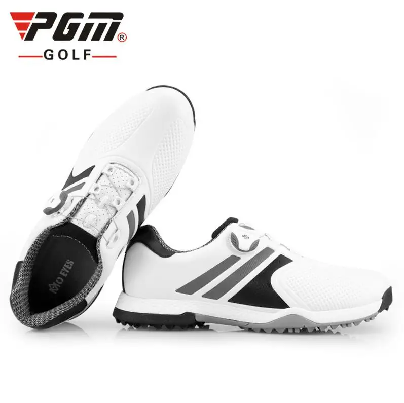 Sapatos de Golfe à Prova Água dos Homens Macio e Confortável Tênis de Golfe Olhos Auto Laço Ampliou Entressola d’ Verão Respirável Anti-derrapagem mo