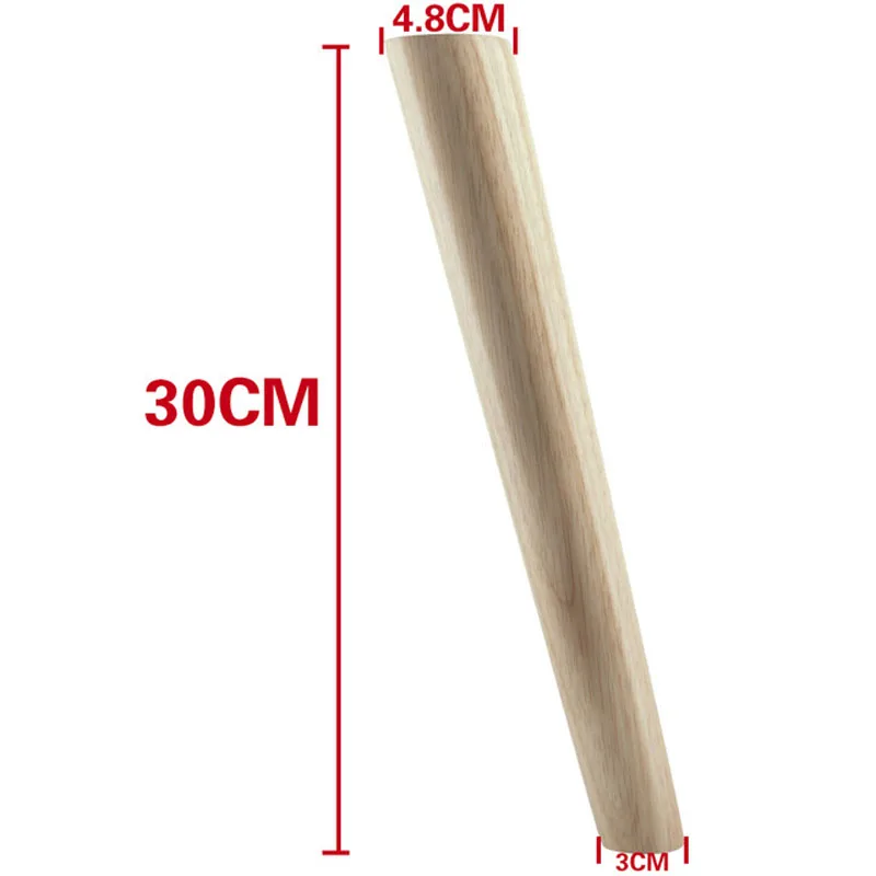 البلوط الخشب 300x48x30mm ارتفاع موثوق يميل الأثاث الساق مع لوحة من الحديد أريكة الجدول دولاب قدم مجموعة من 4 البلوط الخشب 300x48x30mm ارتفاع موثوق يميل الأثاث الساق مع لوحة من الحديد أريكة الجدول دولاب قدم مجموعة من 4