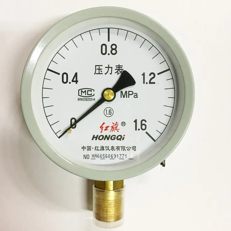 Dia 100mm,General Pressure Gauges, Y 100 0 2.5Mpa/60Mpa/0.16Mpa/0.1Mpa