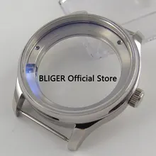 Высокое качество 43 мм Нержавеющая сталь полированные часы Чехол подходит для ST 2505 2530 автоматический механизм C127