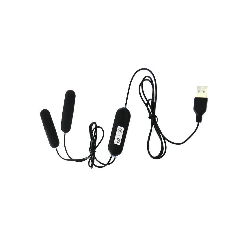 Двойной прыжок яйцо USB Мощный вибратор клитора точки G мастурбация секс продукт