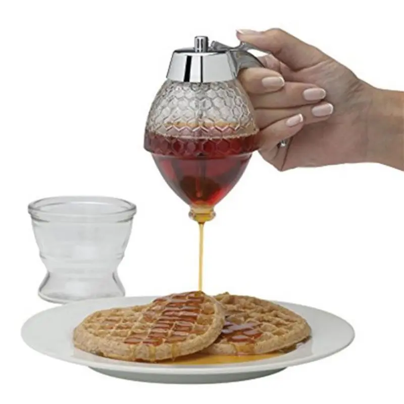

Syrup Juice Dispenser Acrylic Honey Syrup Dispenser Honey Pot Container Kitchen Cans Preserved Kitchen Tools