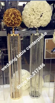 

Wedding crystal Roman column for crystal aisle decor