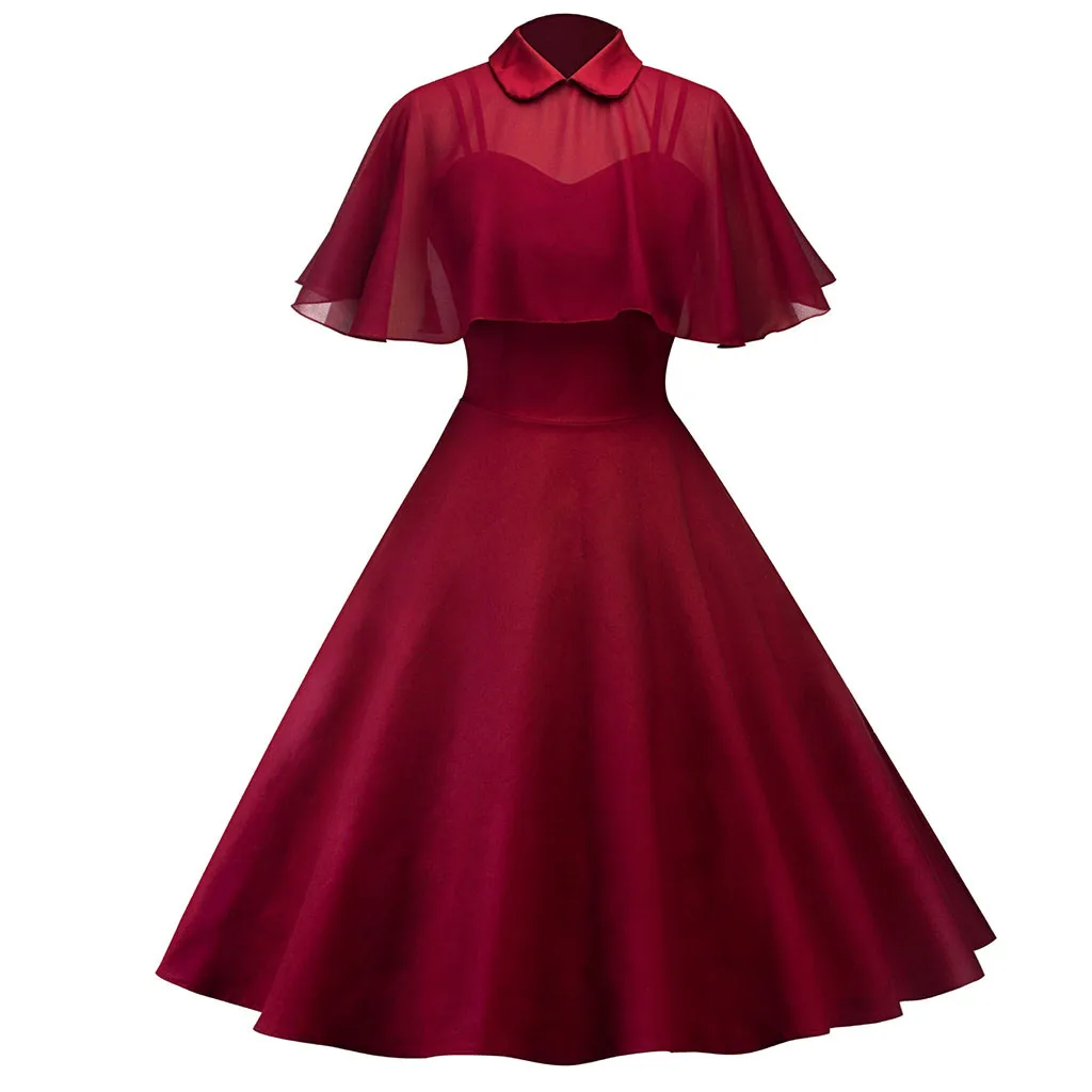 JAYCOSIN, винтажное, 1950 s, накидка на лямках, официальное, вечернее, свободное, милое платье, ампир, летние платья для девочек, Mar22 P30