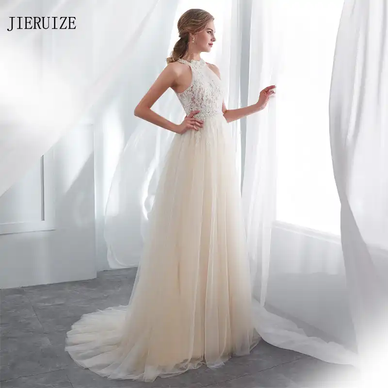 halter wedding dress 2019