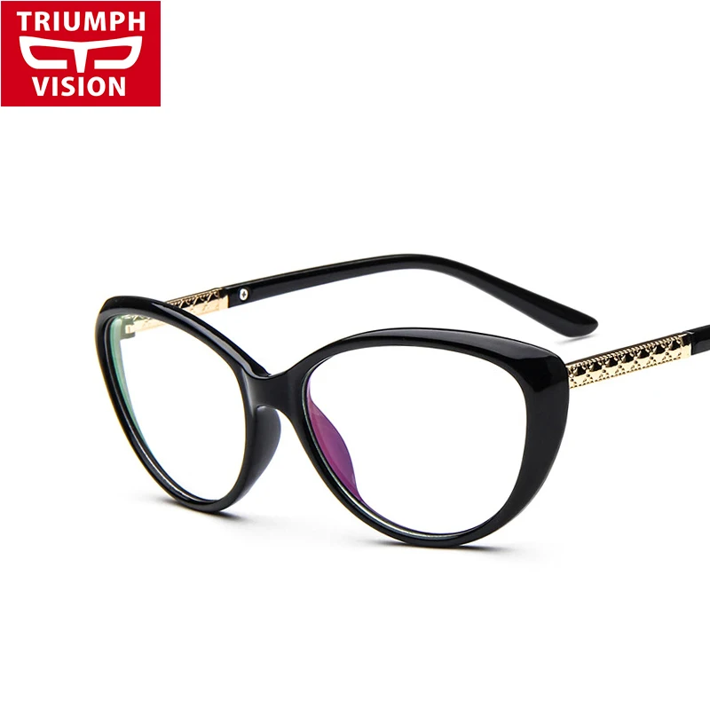 

TRIUMPH VISION Vintage Cat Eye Clear Lens Glasses Frame Women Myopia Optical Eyewear Frames Female Spectacle Reading Eyeglasses
