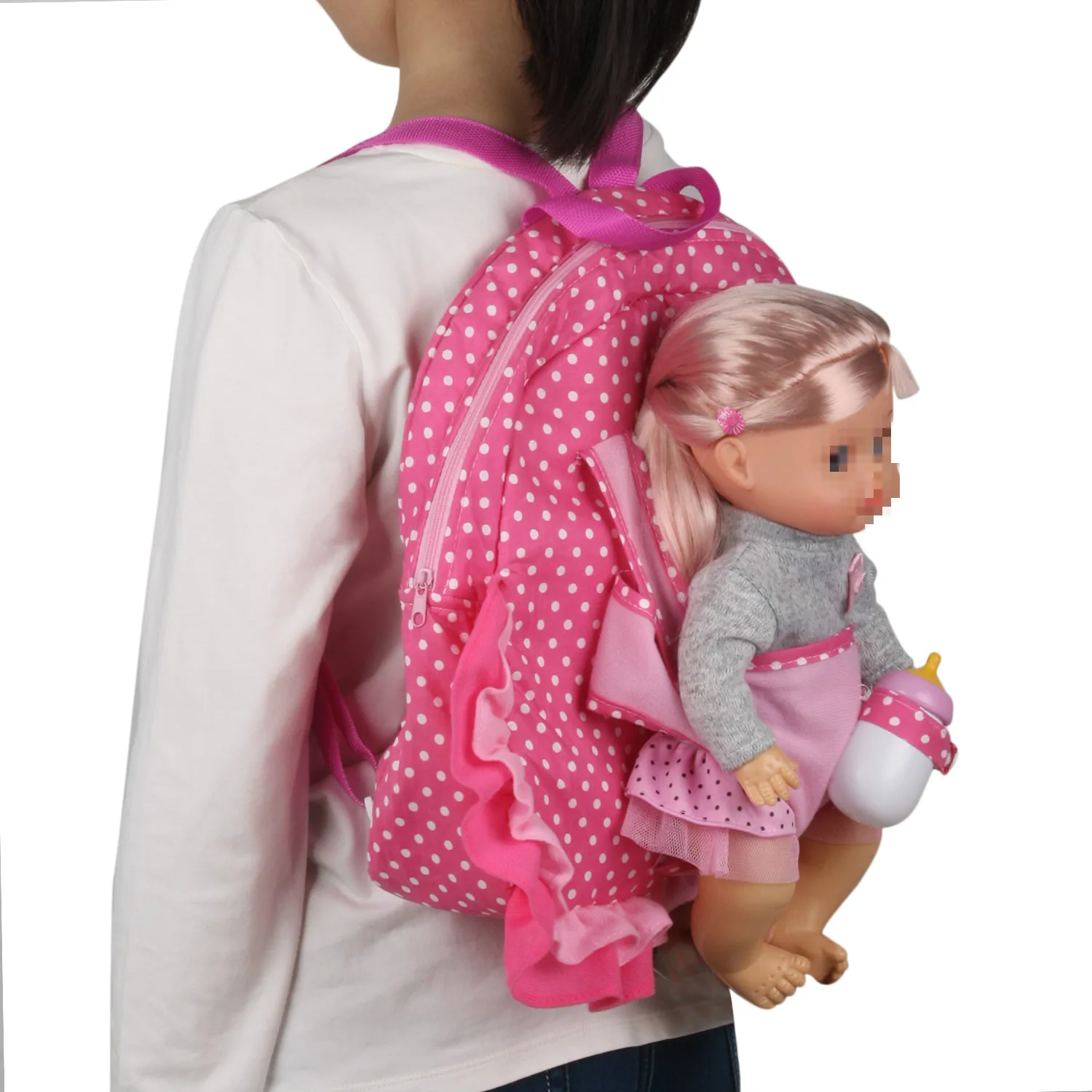 Игрушки для девочек; кукольный сумка кошка и маленькая собака 12-14-16 дюймов, американская кукла 18 дюймов девушка Портативный сумка для хранения рюкзак